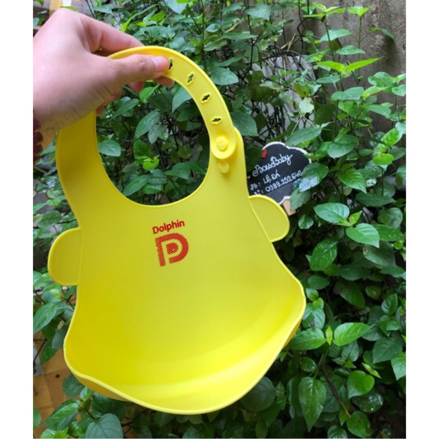 Yếm ăn dặm silicone siêu mềm Dolphin