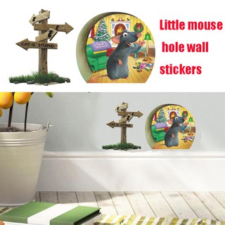 Hình dán con chuột trang trí tường