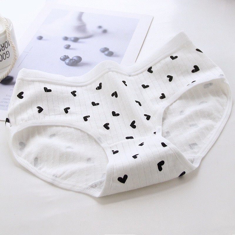 Quần Lót Nữ - Quần Lót Nữ Cotton họa tiết trái tim thiết kế sexy thoáng mát DAN STORE MÃ A289