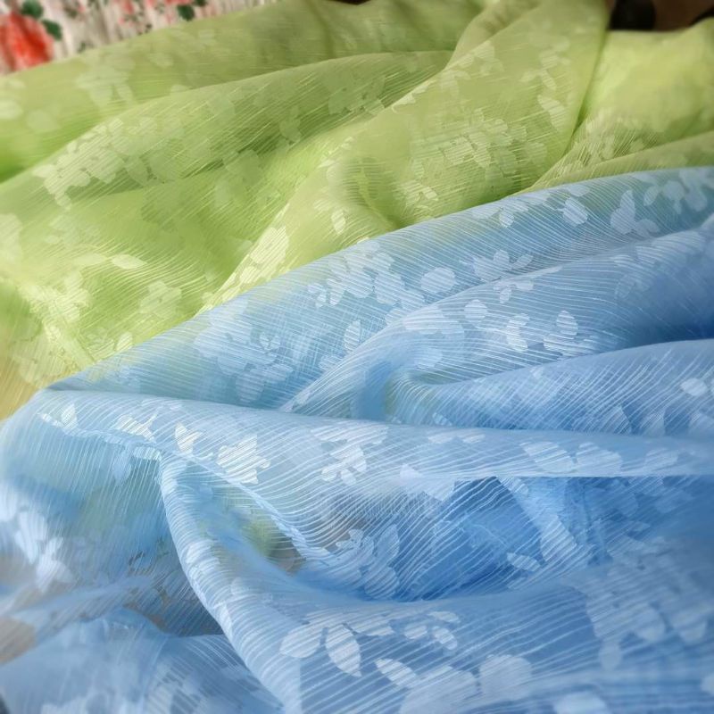 Vải oganza xước hoa