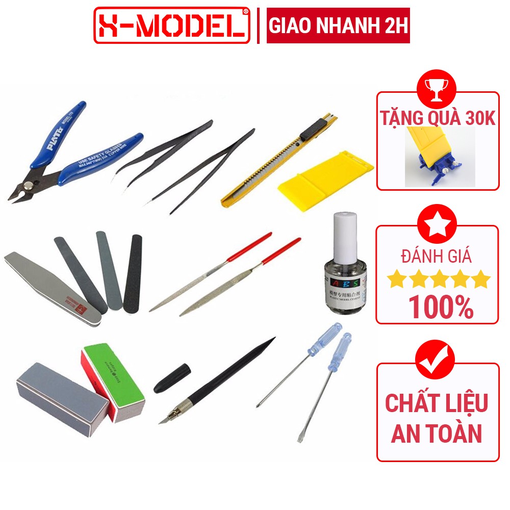 Bộ Dụng cụ GUMDAM Tool từ 5 đến 17 dụng cụ lắp ráp mô hình gundam X- MODEL Đồ chơi lắp ráp Anime Nhật Bản