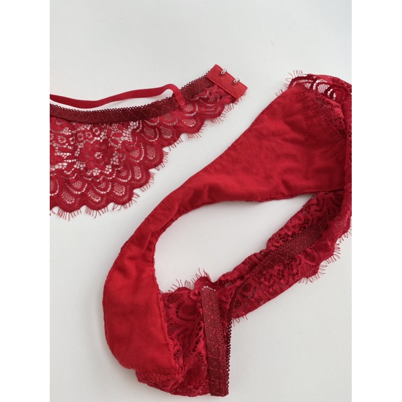 [ ẢNH THẬT] Set Bralette nữ có gọng không mút đệm Love Me Set S1123 ren mềm đẹp Bralettehousevn