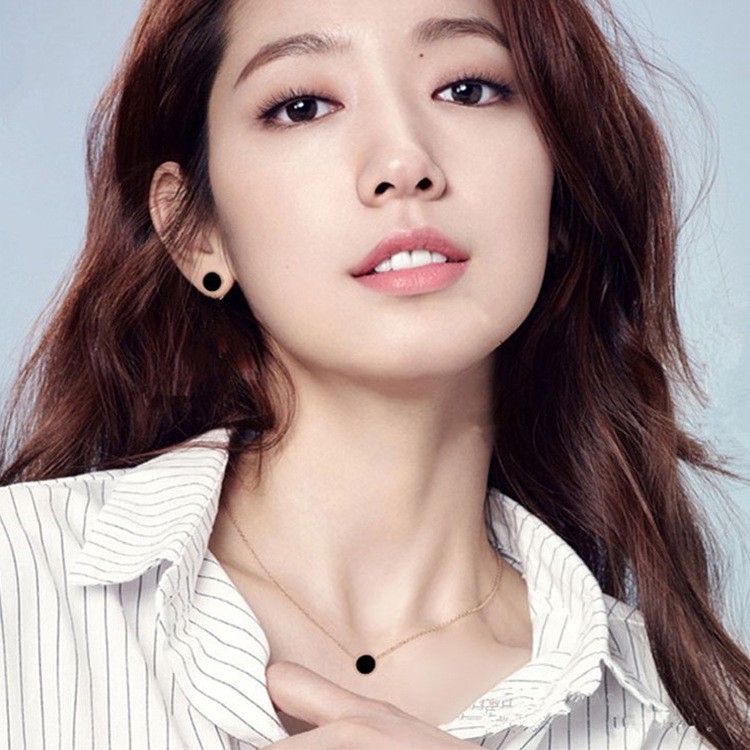 XiaoboACC Vòng Cổ Mặt Hình Tròn Đơn Giản Thời Trang Dành Cho Nữ