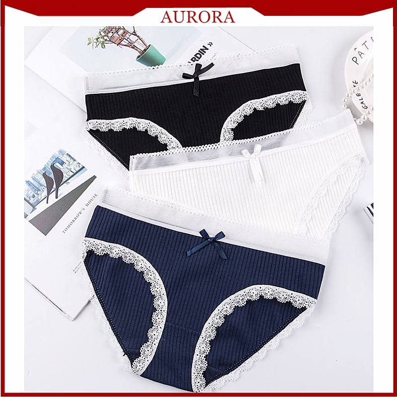 Quần Lót Viền Ren Thoải Mái Cho Nữ