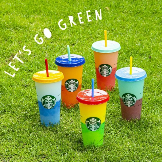 [HOT TREND] LY NHỰA STARBUCKS ĐỔI MÀU CAO CẤP - MẪU MỚI NHẤT NĂM NAY - HALIDO