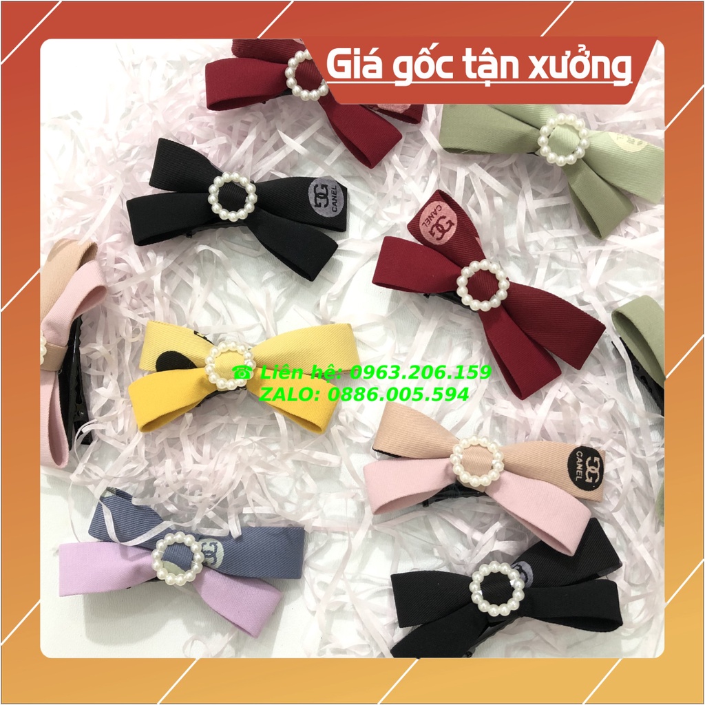 [HOT] Set 2 Nơ kẹp tóc siêu đáng yêu Màu ngẫu nhiên