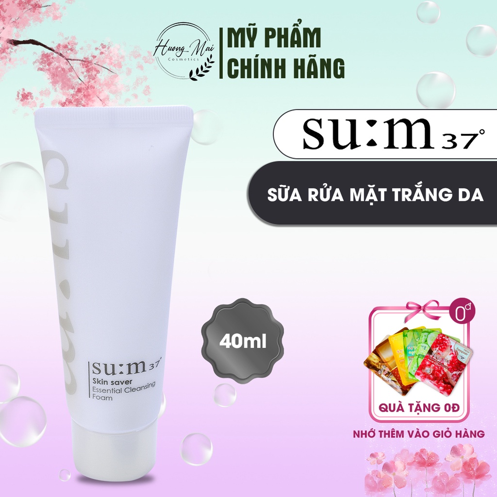 Su:m 37 - Sữa rửa mặt sạch sâu làm sáng da 40ml