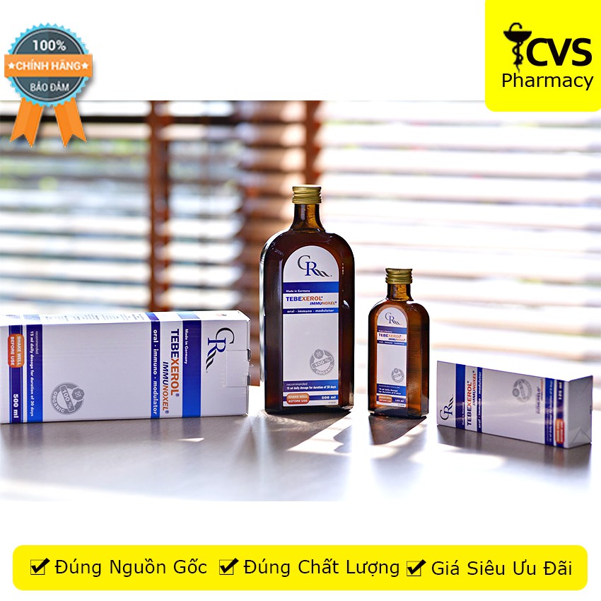 Tebexerol Immunoxel - Nước uống Tăng cường miễn dịch, phù hợp người bị lao phổi - CVSPHARMACY