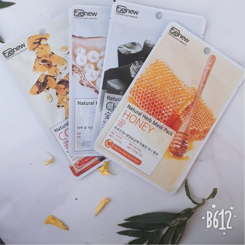 [Combo 8 Miếng] Mặt Nạ Trắng Da Ngọc Trai Benew Pear Mask Hàn quốc 22g/Gói- Mỹ phẩm chính hãng