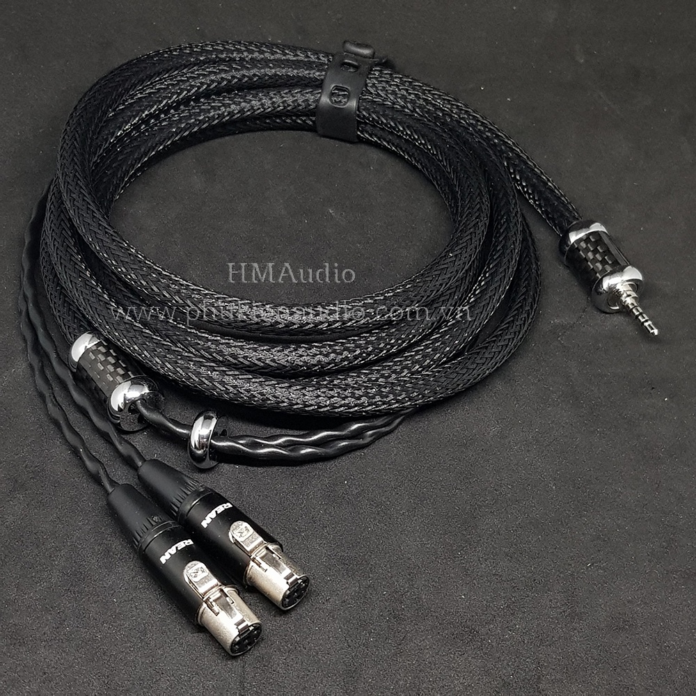 Dây tai nghe đồng OFC bọc chống nhiễu CANARE - Connector Audeze LCD1 LCD2 LCD3 LCD4