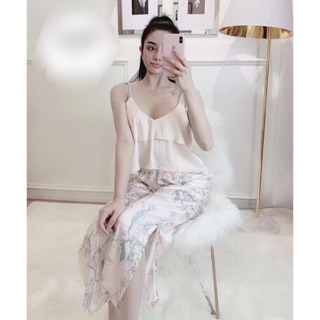 BỘ LỤA 2 DÂY QUẦN XẺ TÀ CAO CẤP