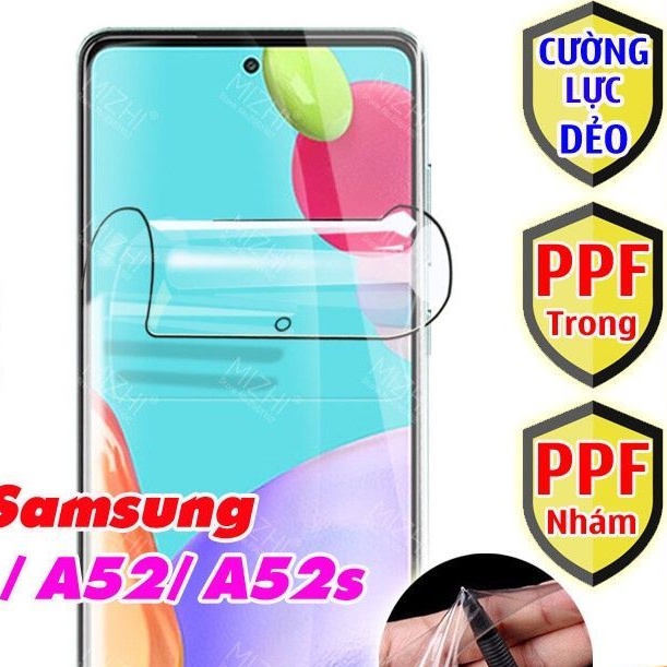 Miếng dán dẻo PPF samsung A52S 5G , A53 full màn hình cảm ứng vân tay tốt