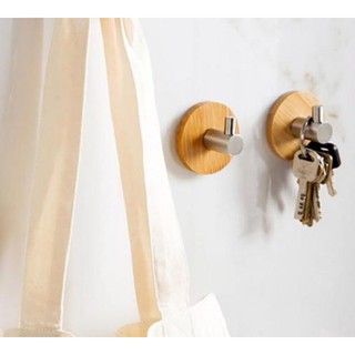 Móc dán tường bằng gỗ LAMS siêu chắc, keo dán 3M Foam Hoa Kỳ