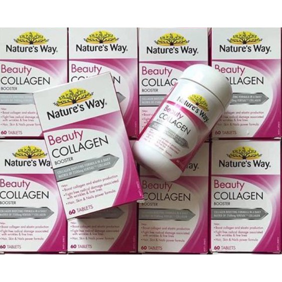 Viên uống đẹp da Beauty Collagen Booster Nature's Way của Úc, 60 viên