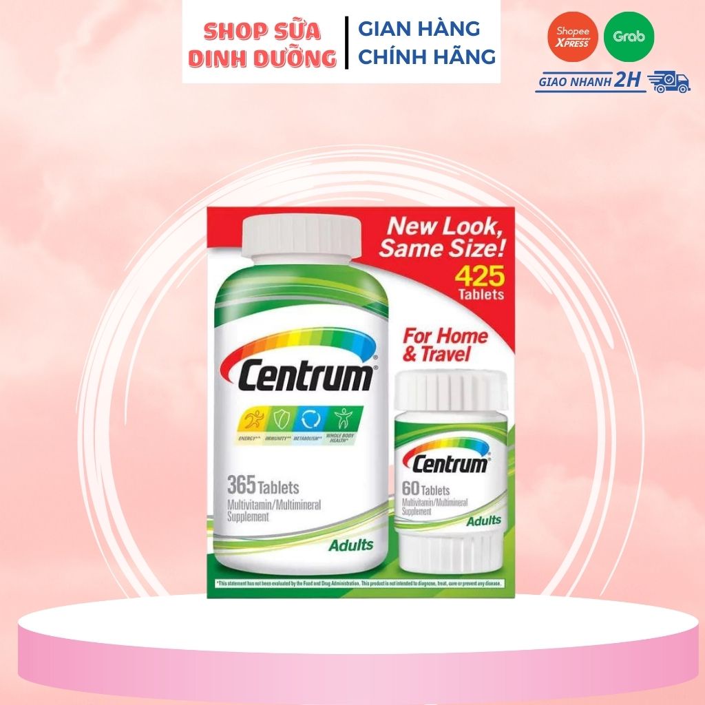Vitamin tổng hợp - CENTRUM Multivitamin dành cho nam nữ của Mỹ 425 viên