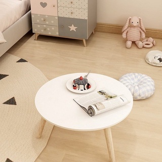 Bàn tròn decor trang trí nhỏ ngồi bệt chân gỗ 40x40 cao 30 cm trang trí Havaco store