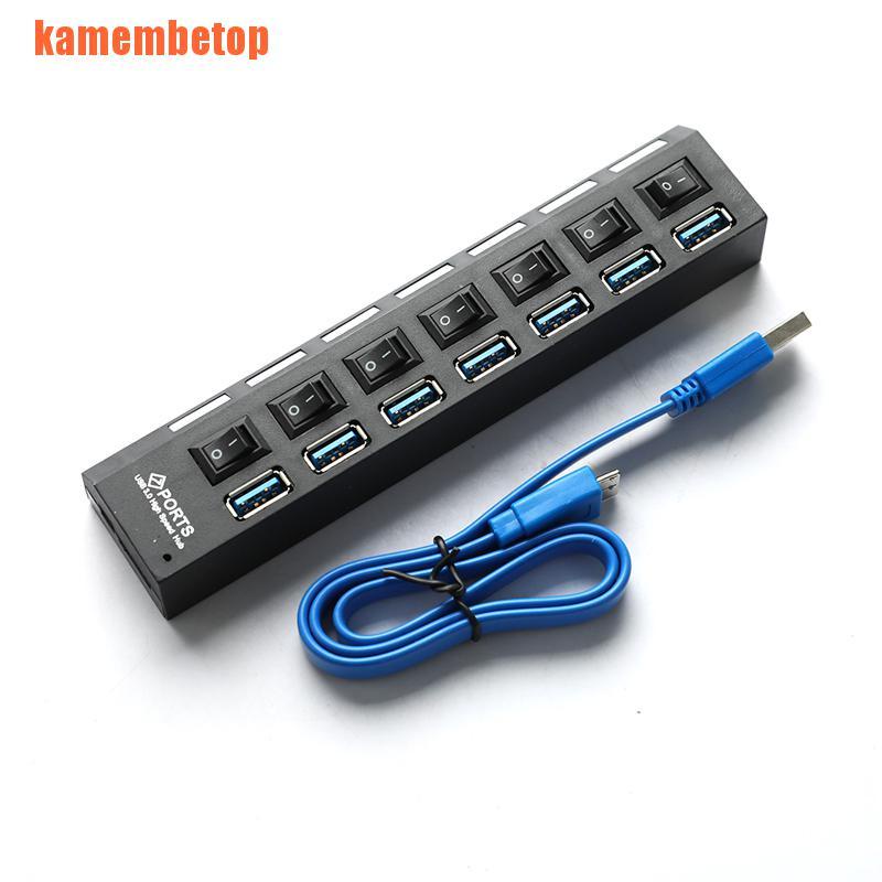 【TOP】USB HUB 3.0 Splitter Multi USB 3.0 HUB USB 7 Port Multiport Hab PC Access