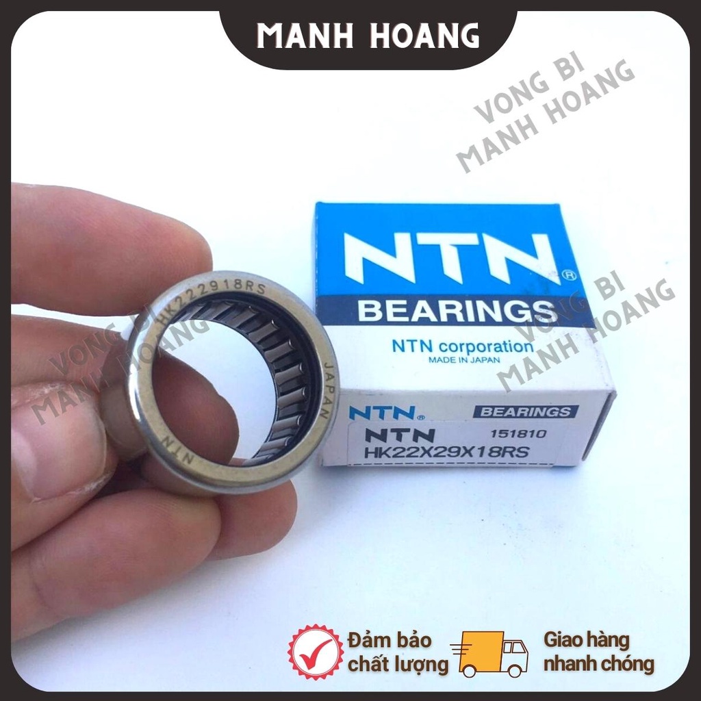 Vòng bi đũa HK22*29*18RS NTN, tiêu chuẩn quốc tế, chất lượng cao, bền bỉ - Vòng bi Mạnh Hoàng