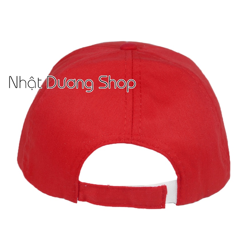 Nón kết Doraemon dành cho trẻ em từ 3-5 tuổi - Đỏ &amp; đen ABC Chất liệu Sam Sung kết hợp với vải Cotton tạo nên sự thoáng