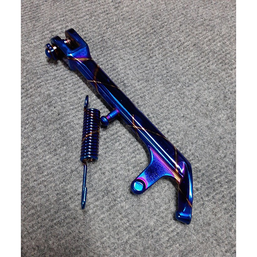 Chân chống xe máy xe máy điện xe đạp điện xe tay ga đồ chơi xe máy inox 304 mạ titan 7 sắc cầu vồng