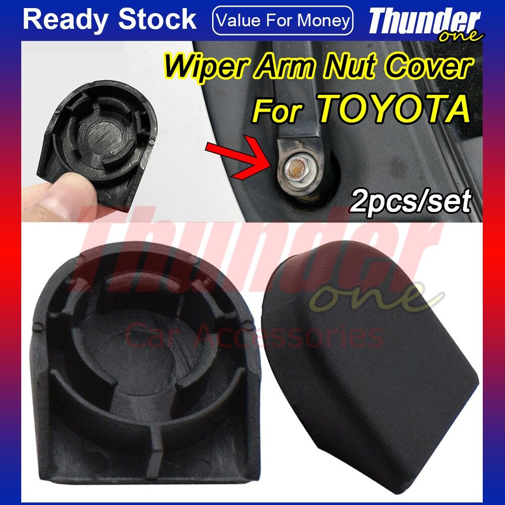 Bộ 2 Nắp Đậy Cần Gạt Nước Thay Thế Cho Kính Chắn Gió Xe Hơi Toyota Vios Corolla Verso Yaris Auris Fielder