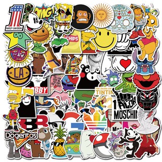 Set 10 / 40 / 80 Miếng Dán Trang Trí Hình Graffiti Độc Đáo