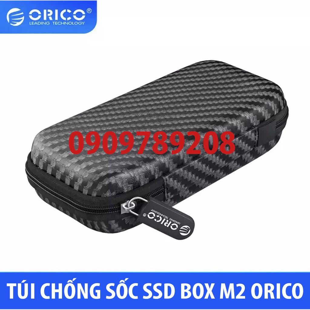 [COMBO] Box NVME + TÚI CHỐNG SỐC M2 ORICO M2PV Type C USB 3.1 Tản Nhiệt Nhôm