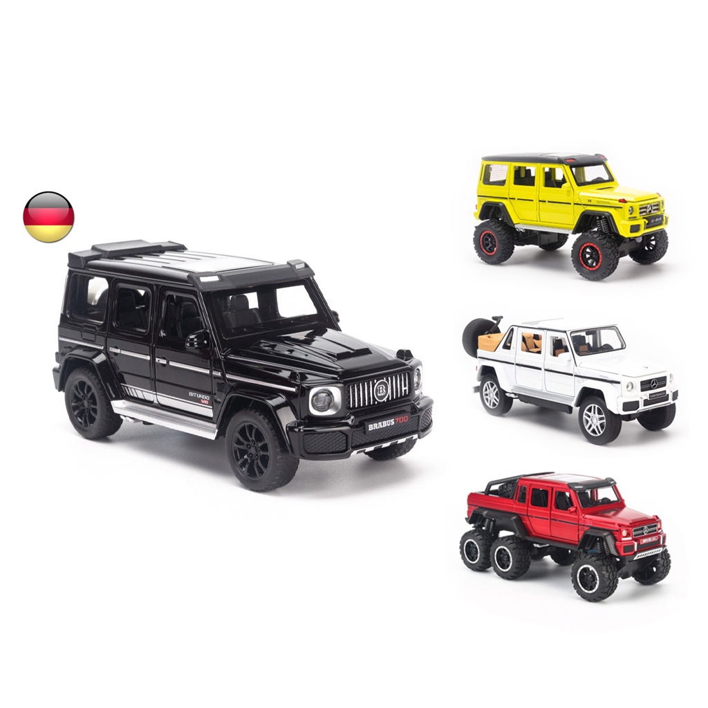 Xe mô hình Mercedes Benz Brabus G700, G63 AMG 6x6, Maybach G650 1:32