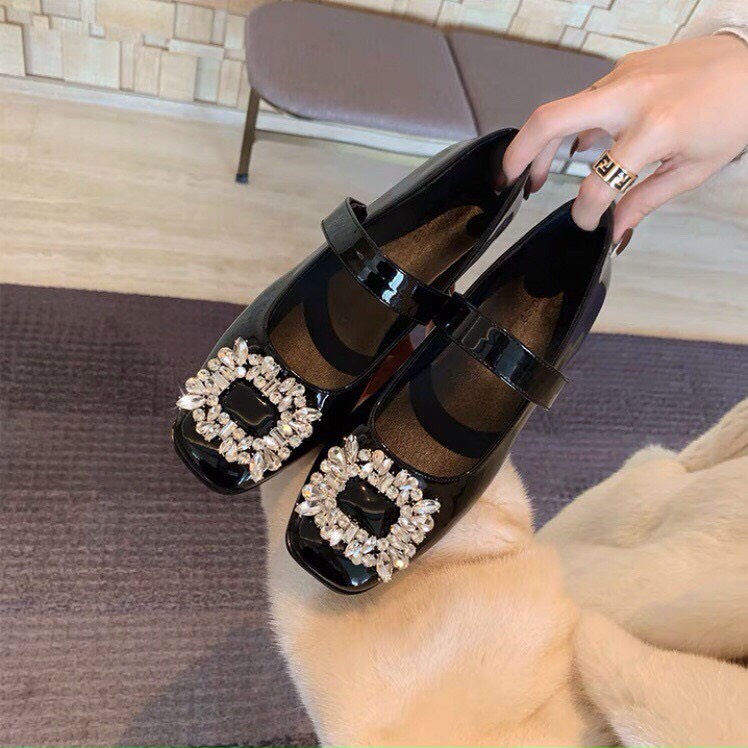 Giày Nữ và Sục Bệt Giày Sandal búp bê mũi đá to