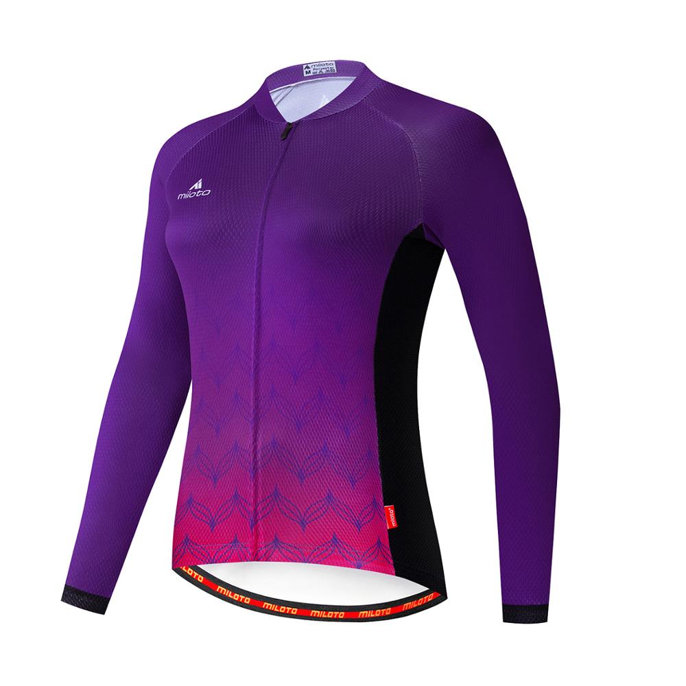 Áo Thể Thao Dài Tay Chuyên Dụng Cho Nữ Đi Xe Đạp Leo Núi 2021