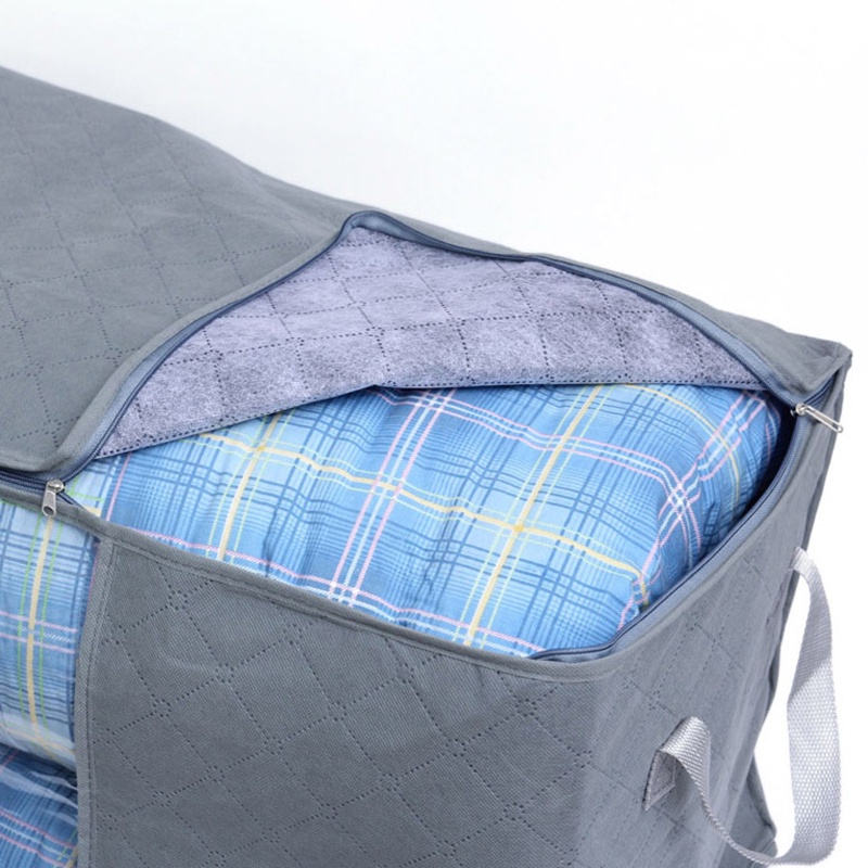 1 Túi Đựng Chăn Mền Chống Bụi Bằng Vải Không Dệt Cỡ Lớn 60x42x35cm Có Thể Gấp Gọn
