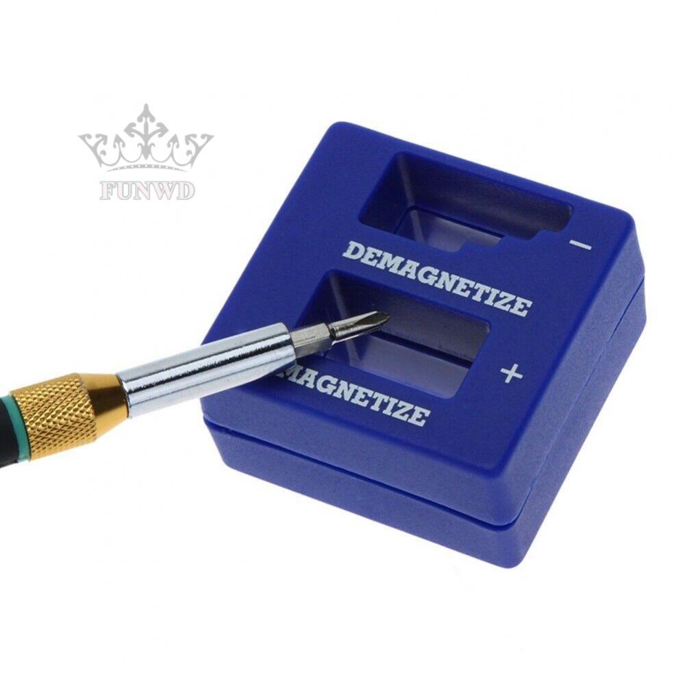 【FUNWD】Magnetizer Demagnetizer Magnetism Plastic Red Screwdriver Tool 1Pc 53*50*29mm