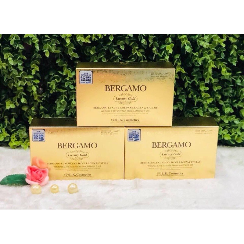 Serum Bergamo Luxury Gold Collagen & Caviar 13ml Hàn Quốc