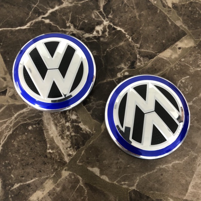 01 Logo chụp mâm bánh xe ô tô Volkswagen Nhựa ABS và Hợp kim nhôm