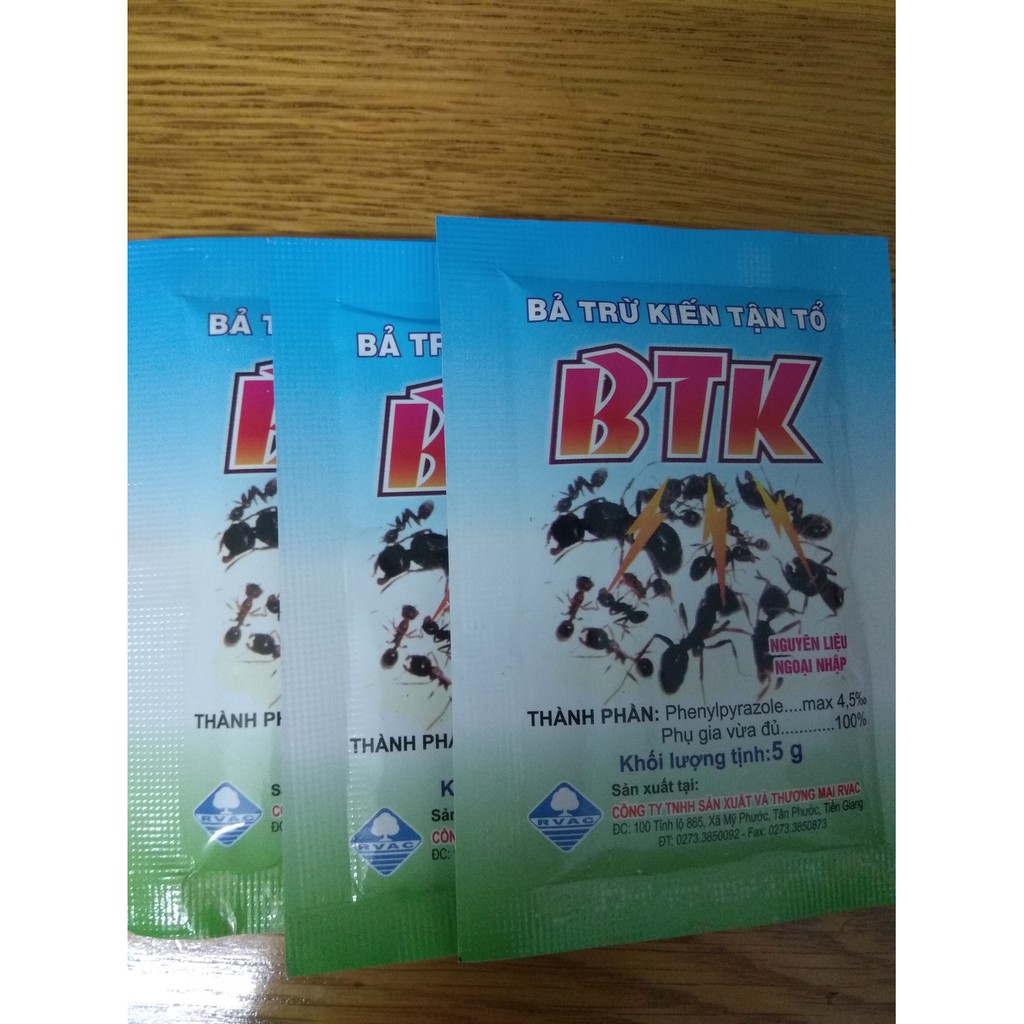 Combo 3 gói trừ kiến tận tổ BTK - gói 5 gram