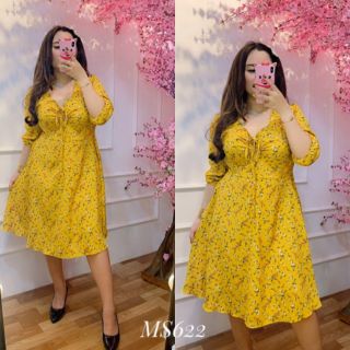 Đầm dây rút ngực bigsize