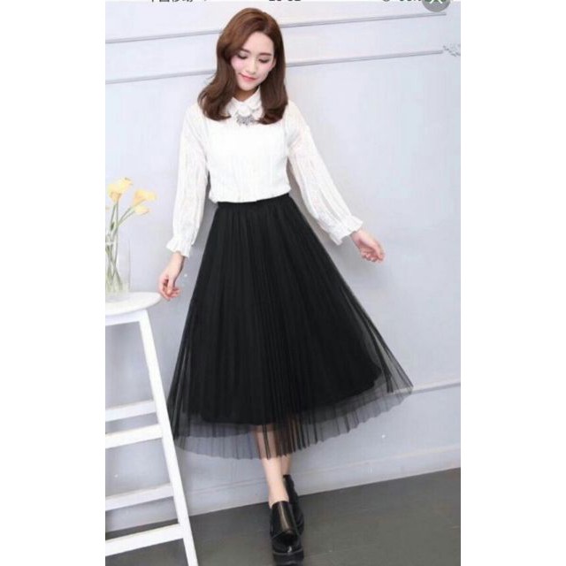 {Hàng loại 1} CHÂN VÁY XẾP LY_ CHÂN VÁY DẬP LI_ CHÂN VÁY XÒE DÀI {Chất lượng} | BigBuy360 - bigbuy360.vn