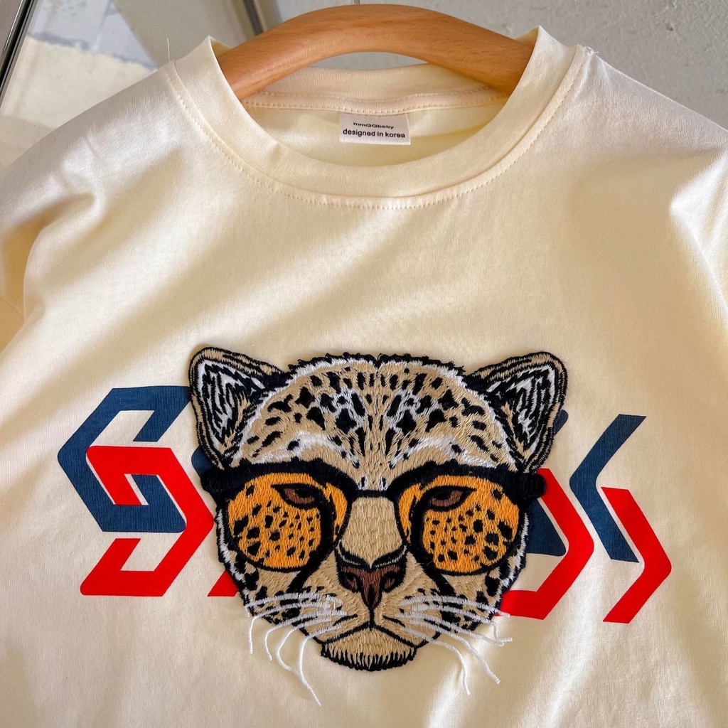 Hàng Mới Về Áo Thun Tay Ngắn In Hình Hổ Hoạt Hình Bằng Cotton Thoải Mái Thời Trang Mùa Hè Cho Bé Trai Và Gái