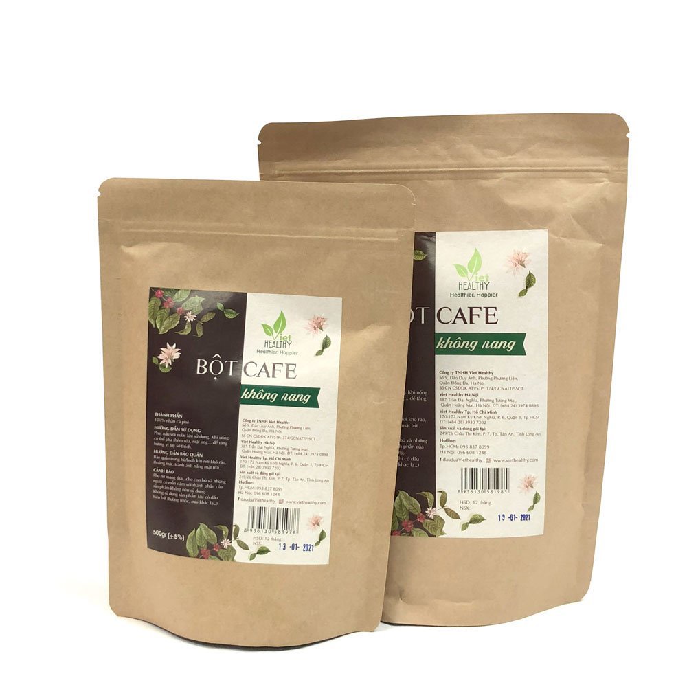Bột Cafe chỉ có nhân, không rang 500g VietHealthy