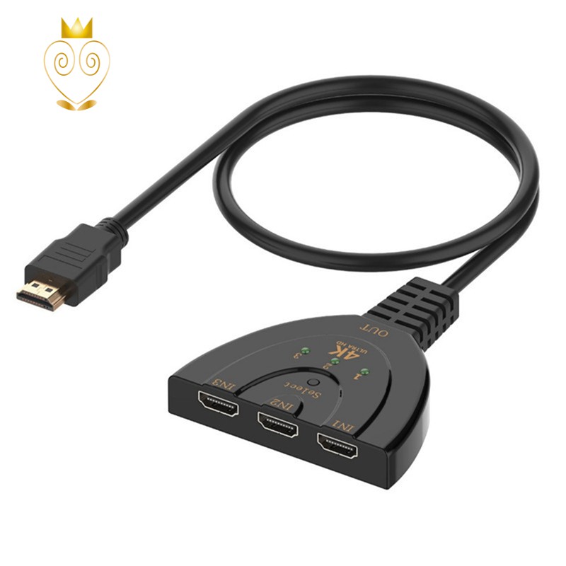 Bộ Chia Hdmi 3 Cổng 4kx2k 3d Mini 1.4b 4k Hdmi 1080p Cho Dvd Hdtv Xbox Ps3 Ps4