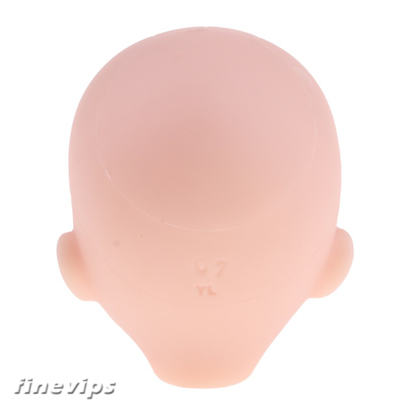 Ball-Jointed Doll Girl Head with Black Eyes for 1/6 BJD Doll Body Parts Accs