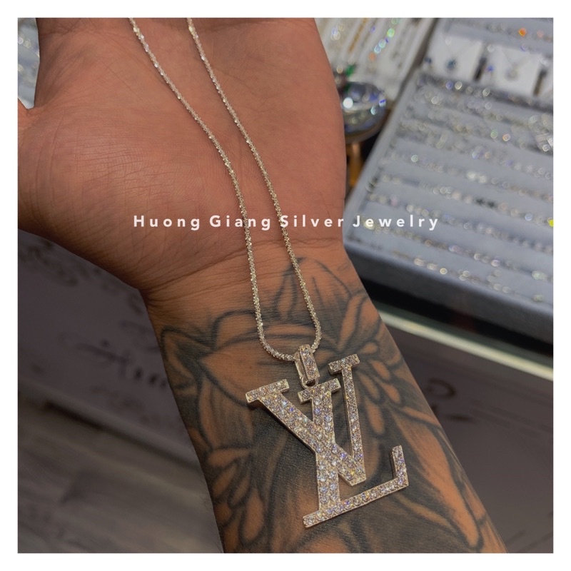 Dây chuyền LV bạc s925