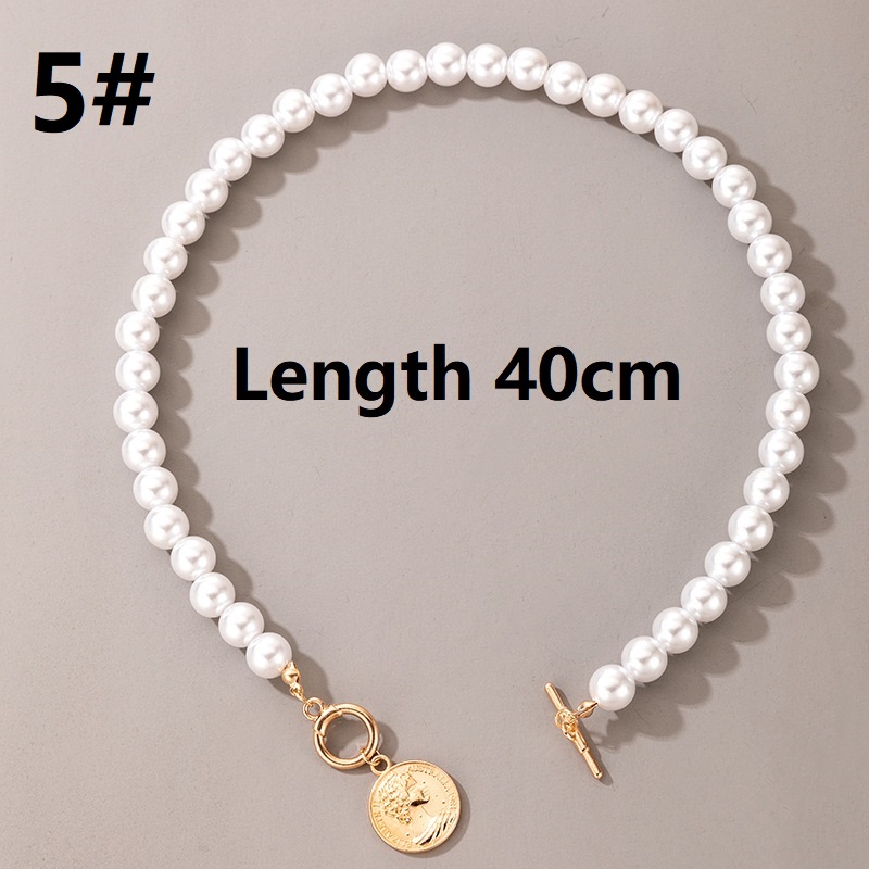 Vòng cổ choker chuỗi hạt ngọc trai phong cách retro thời trang cho nữ
