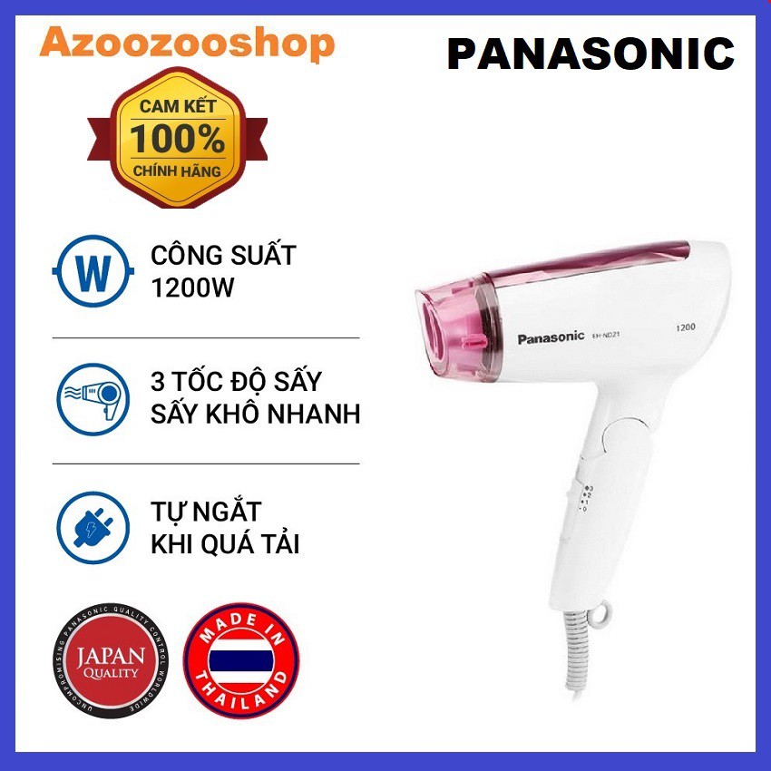 Máy Sấy Tóc Panasonic EH-ND21-P645 - Bảo Hành 12 Tháng - Hàng Chính Hãng