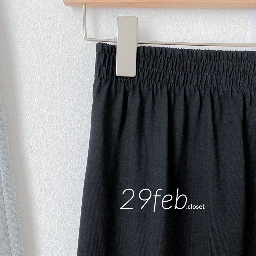 Chân váy cotton suông xẻ sau (Ảnh thật)