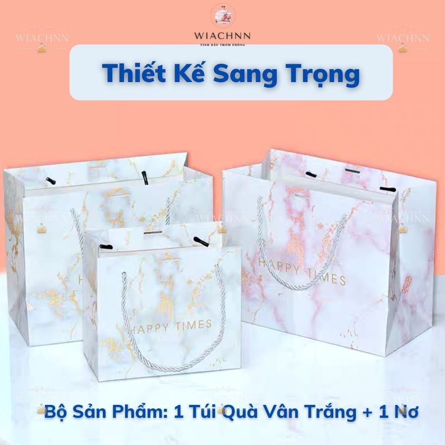 Túi Giấy Đựng Quà Sang Trọng Túi Giấy Gói Quà Có Quai Chống Nước Cao Cấp - Tặng Dây Nơ TVD