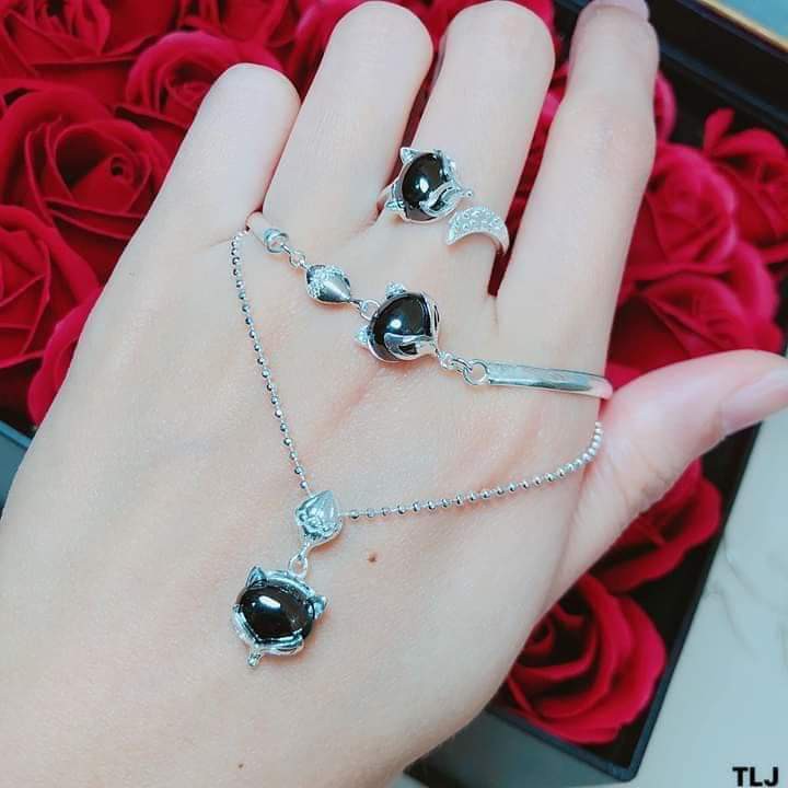 BỘ HỒ LY 3 MÓN HÀNG ĐẸP LINH MIU SILVER