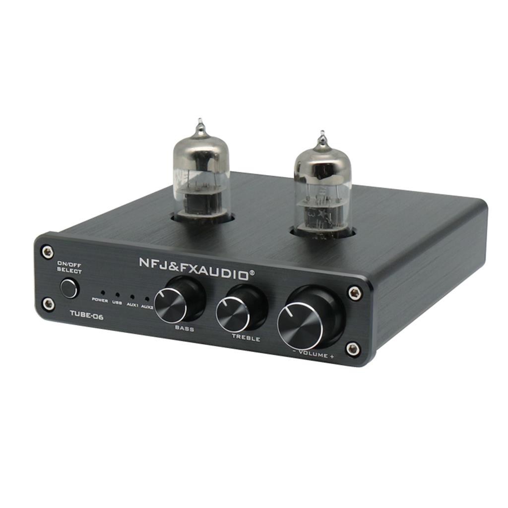 Âm Ly FX Audio TUBE-06  chạy 2 Bóng 6N3 Preamplifier Đèn, Chỉnh Bass-Treble -DC3909