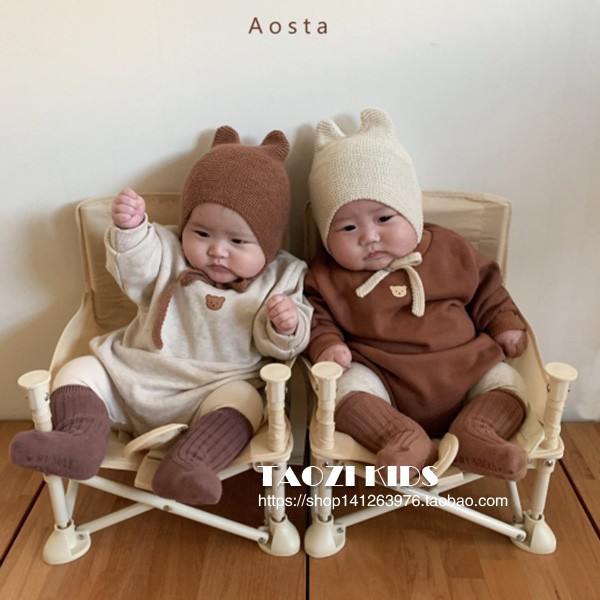 Mũ len tai thỏ ấm áp đáng yêu dành cho bé