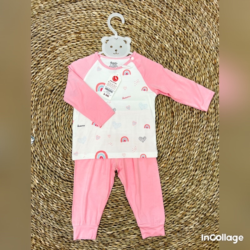 Bộ Avaler dài tay thu đông cho bé chất liệu sợi tre